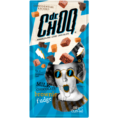Tejcsokoládé tábla Fudge és Brownie darabokkal 150g