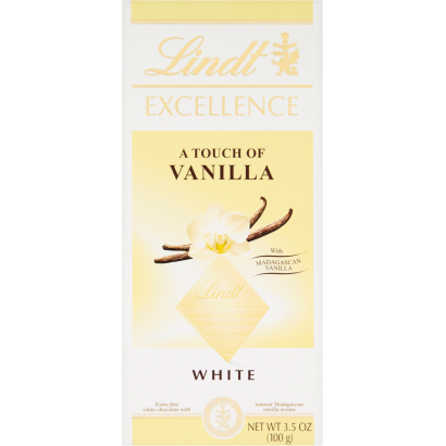 Lindt Excellence A Touch of Vanilla extra fehér csokoládé vanília ízzel 100 g