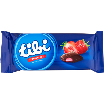 Tibi étcsokoládé eper ízű krémmel 90 g