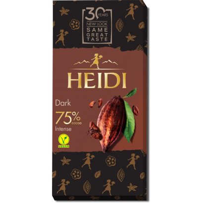 Heidi Dark 75% kakaótartalmú étcsokoládé 80 g