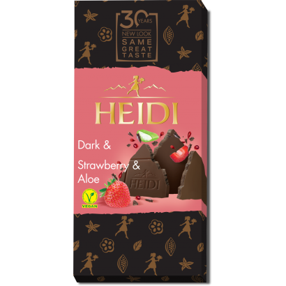 Heidi Dark étcsokoládé eper & aloe vera 80 g
