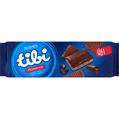 Tibi étcsokoládé tejes és kakaós krémmel, ostyával 265 g