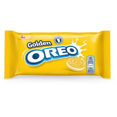 Oreo Golden vaníliaízű töltelékkel töltött keksz 44 g
