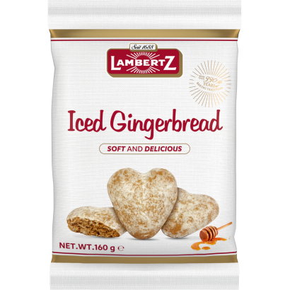 Lambertz Iced Gingerbread cukormázzal bevont puszedli mézzel 160 g