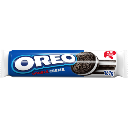 Oreo Double Creme vanília ízű töltelékkel töltött kakaós keksz 157 g
