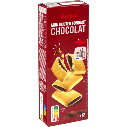 Auchan Kedvenc kakaós krémmel töltött keksz 225 g