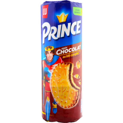 LU Prince csokoládé ízű töltelékkel töltött keksz 300 g