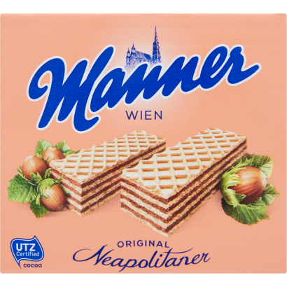 Manner mogyorókrémmel töltött ropogós ostyaszeletek 75 g