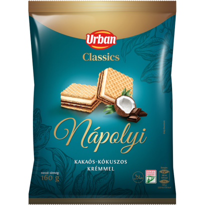 Urban Classics nápolyi kakaós-kókuszos krémmel 160 g