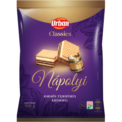 Urban Classics nápolyi kakaós-tejkrémes krémmel 160 g