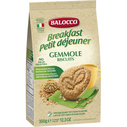 Balocco Gemmole omlós keksz teljes kiőrlésű-, és csíráztatott liszttel 350 g