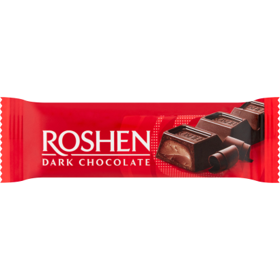 Roshen étcsokoládé szelet brandy ízű töltelékkel 33 g
