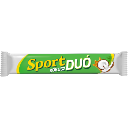 Sport Duó tejcsokoládéval mártott szelet kókuszos, karamellás töltelékkel 60 g