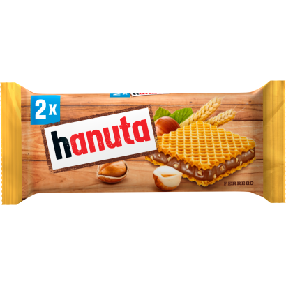 Hanuta ropogós ostya mogyorós-kakaós töltelékkel 2 x 22 g (44 g)