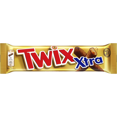 Twix Xtra kekszes szeletek karamellával tejcsokoládéba mártva 2 x 37,5 g (75 g)