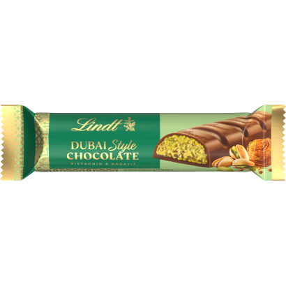 Lindt tejcsokoládé pisztáciás és ropogós, pirított Kadayif tésztás töltelékkel 40g