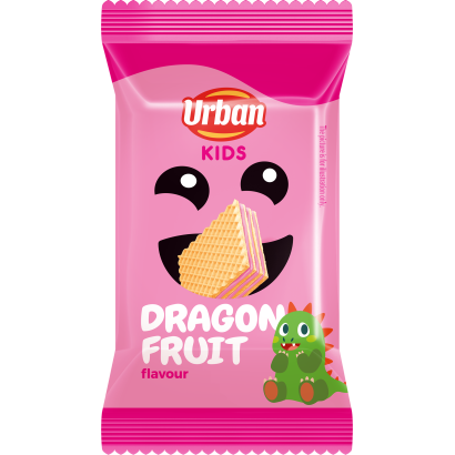 Urban Kids sárkánygyümölcsös ízű krémmel töltött ostya 20 g