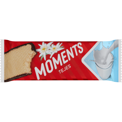 Moments kakaós bevonómasszába mártott, tejes krémmel töltött ostyaszelet 45 g