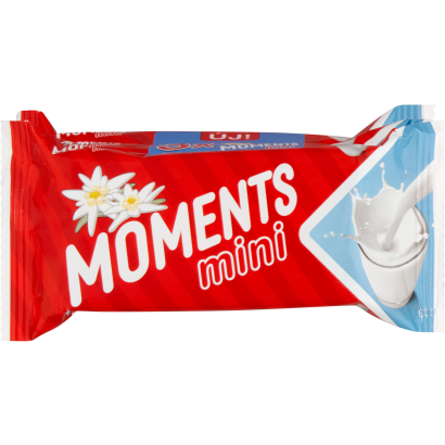 Moments Mini kakaós bevonómasszába mártott, tejes krémmel töltött ostyaszelet 3 x 27 g