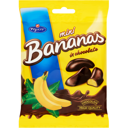 Figaro étcsokoládéval bevont banános habos zselék 75 g