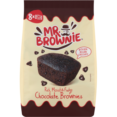Mr. Brownie csokoládédarabos brownie 8 x 25 g (200 g)