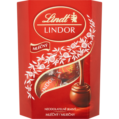 Lindt Lindor tejcsokoládé praliné lágyan olvadó töltelékkel 50 g