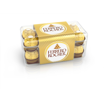 Ferrero Rocher tejcsokoládéval és mogyoródarabkákkal borított ropogós ostya lágy töltelékkel 200 g