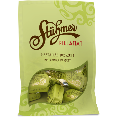 Pisztáciás krémmel töltött fehércsokoládé
