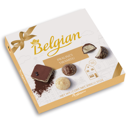 The Belgian tiramisu ízű belga csokoládé praliné 200 g