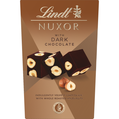 Lindt Nuxor gianduja mogyorós étcsokoládé egész mogyoróval 150 g