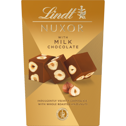 Lindt Nuxor gianduja mogyorós tejcsokoládé egész mogyoróval 150 g