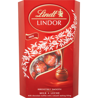 Lindt Lindor tejcsokoládé praliné finom krémes töltelékkel 337 g