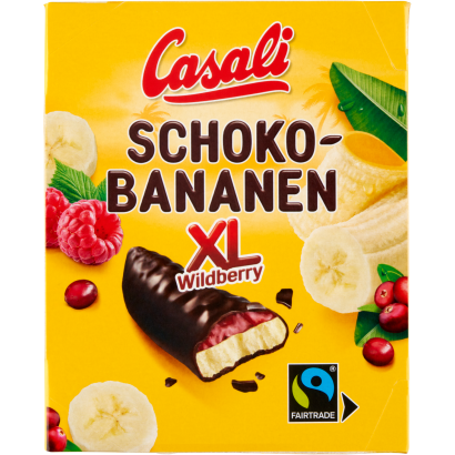 Casali XL csokoládéba mártott habosított banánkrém gyümölcs zselével 140 g