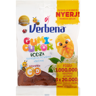 Verbena bodzás gumicukor hozzáadott vitaminokkal 90 g