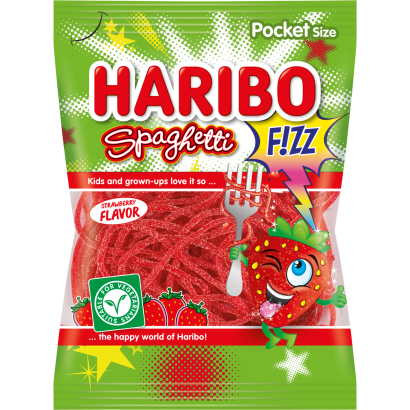 Haribo Spaghetti Fizz gyümölcsízű gumicukorka 75 g