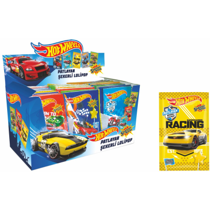 Hot wheels mártogatós nyalóka 12g