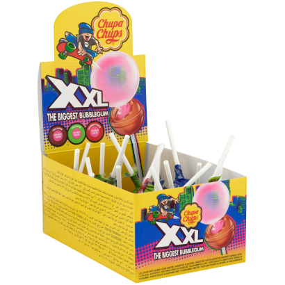 Chupa Chups XXL  (eper-kóla-alma) nyalóka 29 g