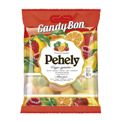 Candy bon pehelycukorka vegyes gyümölcs 80 g