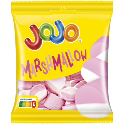 JOJO eper- és vaníliaízű habcukorka 80 g
