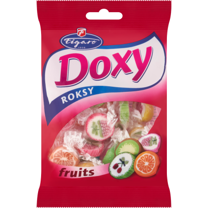 Figaro Doxy Roksy Fruits vegyes gyümölcs ízű cukorkák 90 g