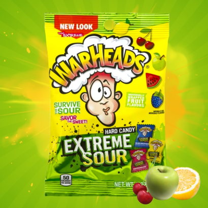 Warheads savanyú keménycukorka 28 g