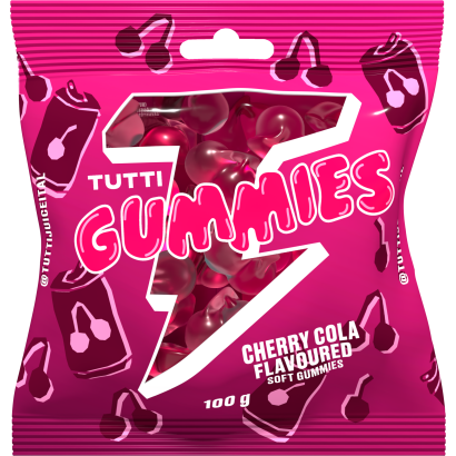 Tutti cseresznye ízű gumicukor 100 g