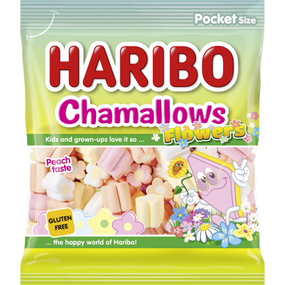 Haribo Chamallows Flowers habcukorka 90 g