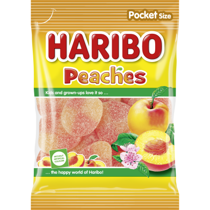 Haribo Peaches gyümölcsízű gumicukorka 80 g