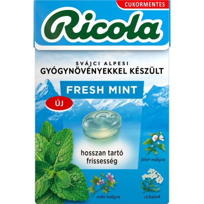 Ricola Fresh Mint gyógynövény cukorka 40 g