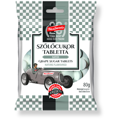 Házisweets natúr szőlőcukor tabletta 80 g