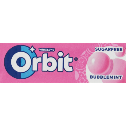 Orbit Bubblemint gyümölcs- és mentaízű cukormentes rágógumi édesítőszerrel 14 g