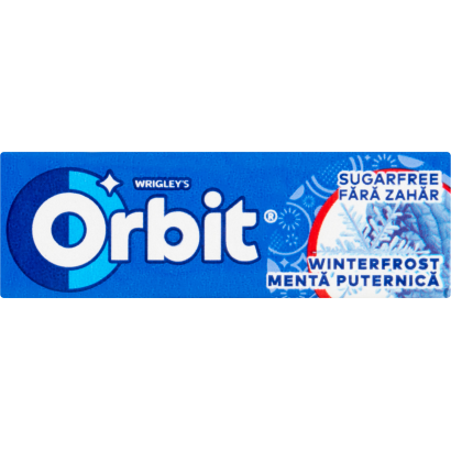 Orbit Winterfrost menta- és mentolízű cukormentes rágógumi édesítőszerrel 14 g