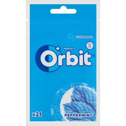 Orbit Peppermint mentaízű cukormentes rágógumi édesítőszerrel 29 g
