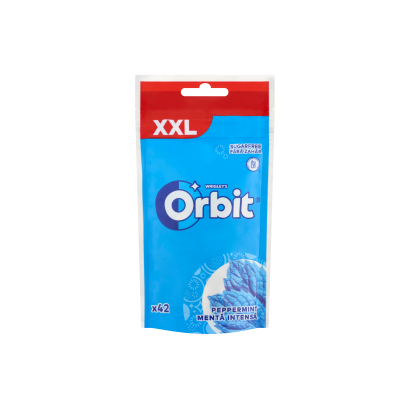 Orbit Peppermint mentaízű cukormentes rágógumi édesítőszerrel 58 g